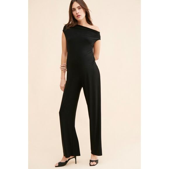 Free People Yumi Kim Maternity Virginia Jumpsuit Black 1X New with Tag - Picture 4 of 16